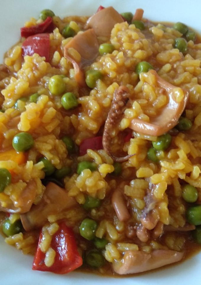 Una foto de Arroz con choupa (pota)