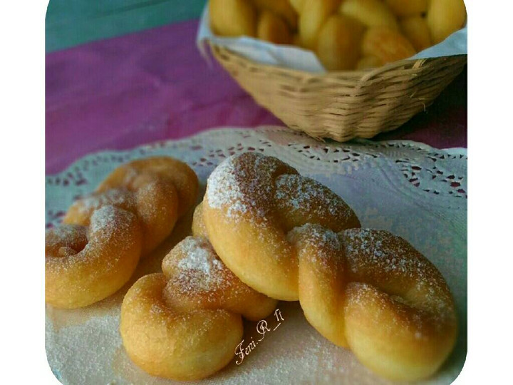 Resep Donat kepang eggless yang Enak