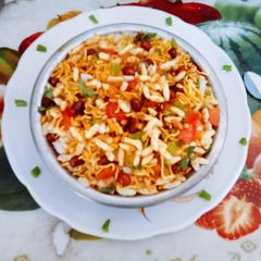 A picture of No Fire healthy tasty chatpata masala puffed rice.