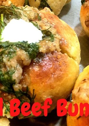 A picture of Stuffed Beef Buns.