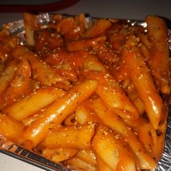 A picture of Red sauce Pasta.