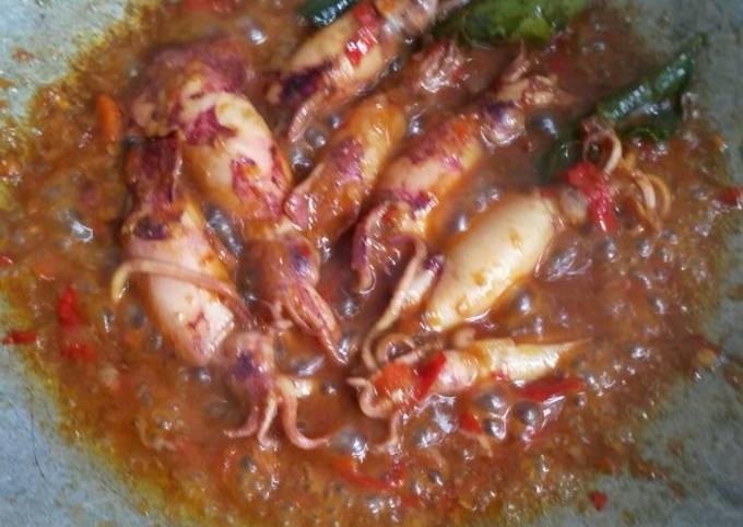 Cumi asin masak pedas