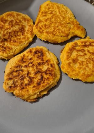 Une photo de Galette de lentilles corail