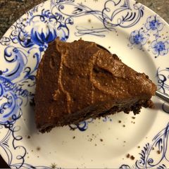 A picture of Vegan chocolate cake.
