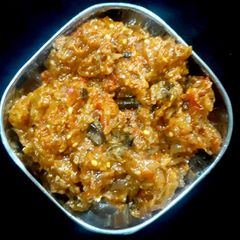 A picture of Beingan ke bhurji.