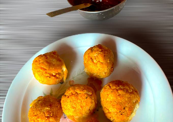 Recipe of Ultimate Schezwan Rice Balls In Airfryer