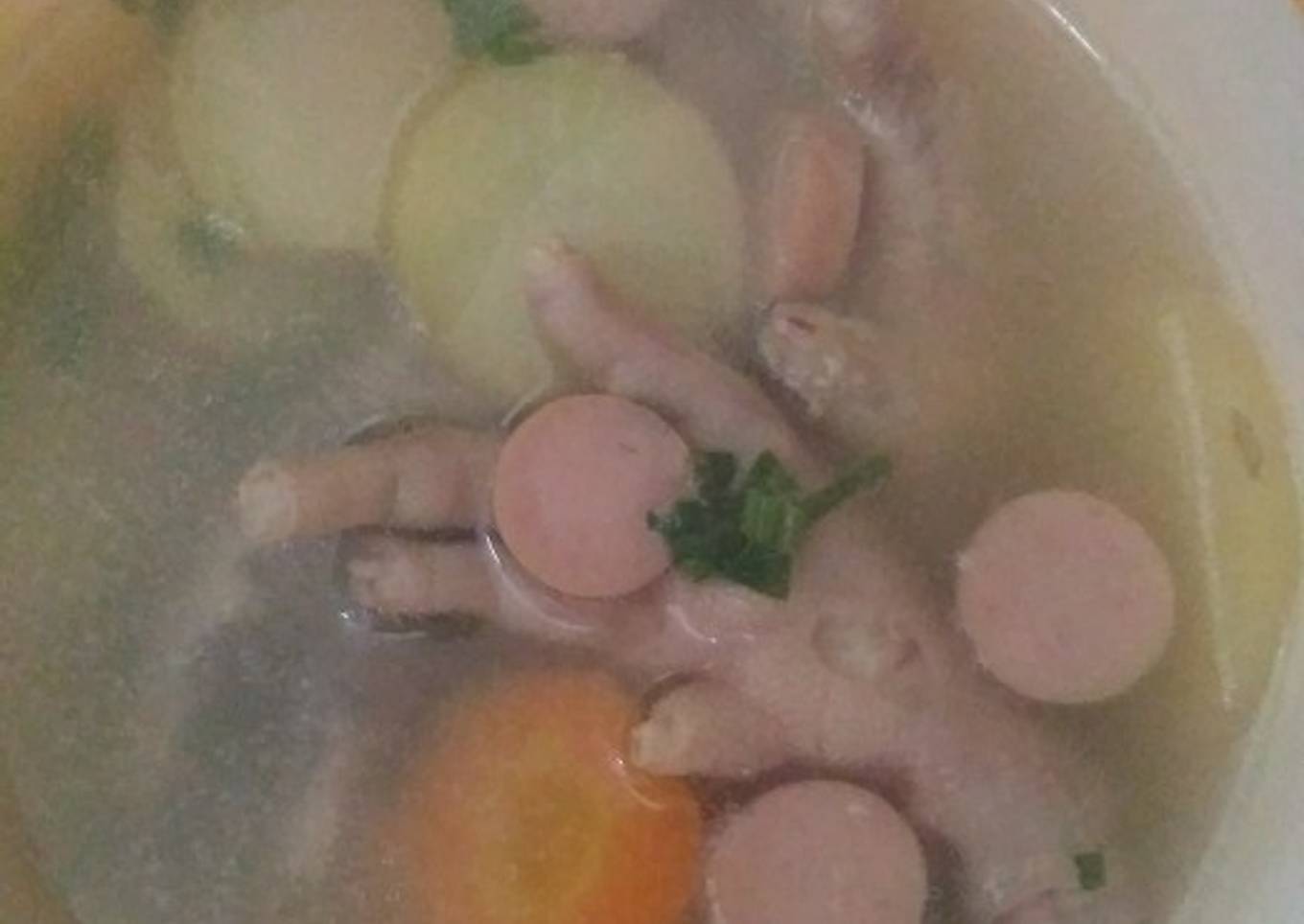 Resep 1. Sup Ceker bahan mudah yang Menggugah Selera