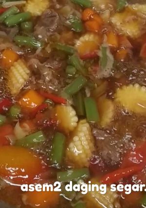 Foto resep Asem2 daging segar..