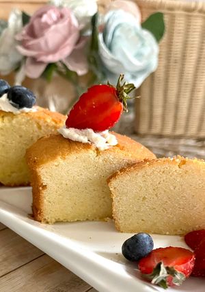 Foto resep Cream Cheese Butter Cake (Gluten Free, 5 bahan)