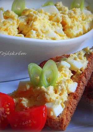 Vajkrémes tojáskrém recept fotója