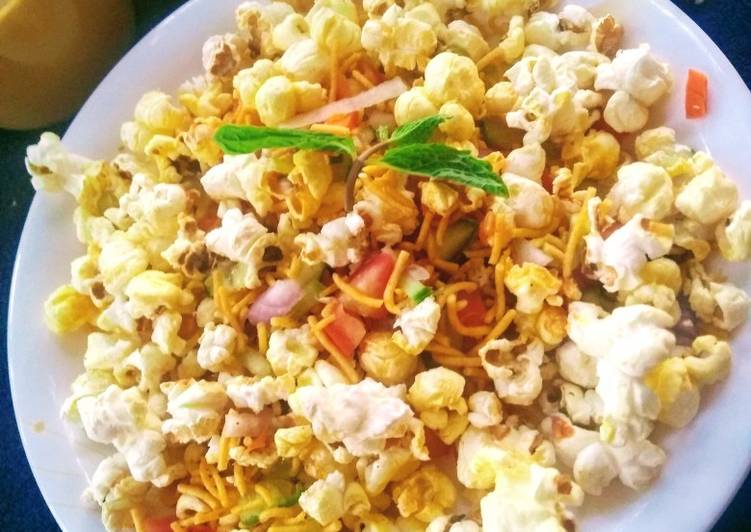 How to Make Quick Popcorn bhel