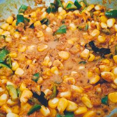 A picture of Corn capsicum masala.