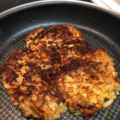 A picture of Hash Browns my way.