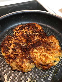 A picture of Hash Browns my way.