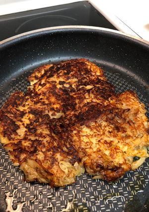 A picture of Hash Browns my way.