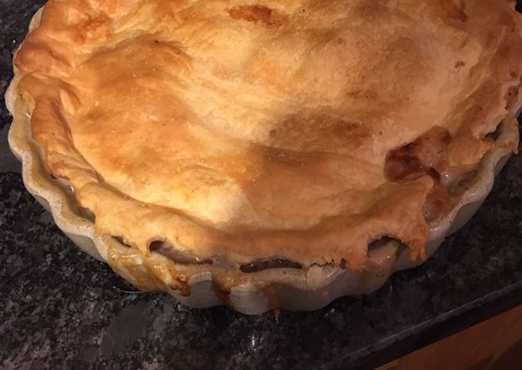 Recipe of Super Quick Homemade Turkey and Ham pie