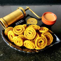 A picture of Jowar Bajara Mix Flour Kasoori Methi Chakli Diabetic-Friendly Gluten Free Sorghum Pearl Millet Snack.