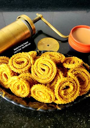 A picture of Jowar Bajra Mix Flour Kasoori Methi Chakli Diabetic-Friendly Gluten Free Sorghum Pearl Millet Snack.