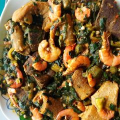 A picture of Okro soup.
