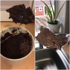 A picture of 1 minute Chocolate mug brownie.