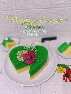 Foto resep Pudding Lumut Pandan Lapis Pudding Butter