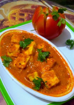 A picture of Creamy Panneer Tikka Masala.