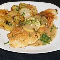 A picture of Lemon sole fillet francaise.
