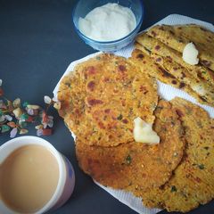 A picture of Multi grain (multi flour) thepla.