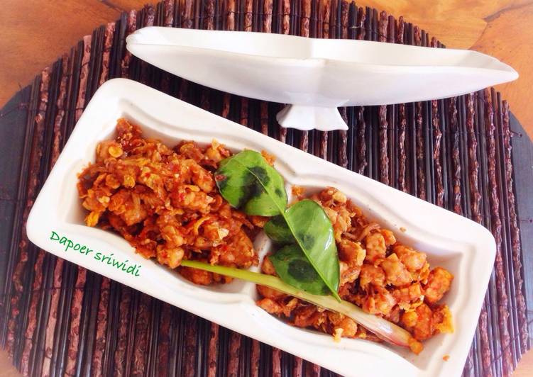 Resep Sambal tempe, teri dan corn flakes Anti Gagal