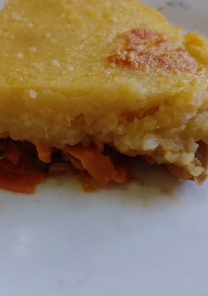 Una foto de Pastel de papas y champiñones 🥔🍄