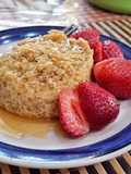 Quequito saludable de avena en taza
