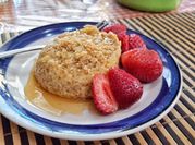 Una foto de muffins avena en microondas