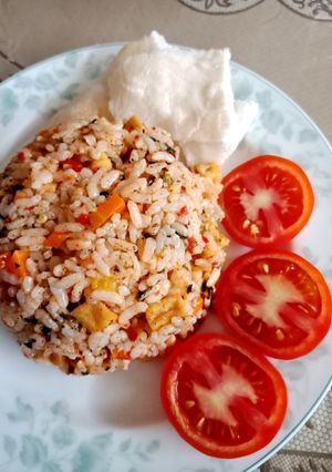 Foto resep Nasi Tomat Rumput Laut 😍😍😍