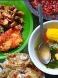 Goreng ikan asin sambal jeruk limo
