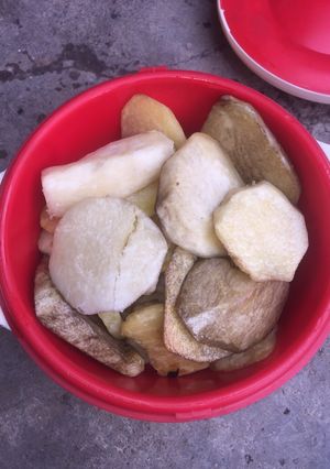 A picture of Soyayyen doya da soyayen kwai.