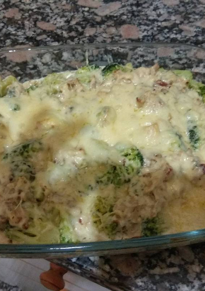 Una foto de Brócoli a la crema de queso azul