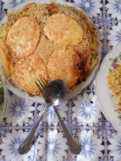 عکسی از دستور رشته پلو با مرغ