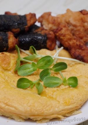 A picture of Air Fryer Thai Omelet (Kai Jeow).