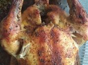 A picture of roast chicken dinner