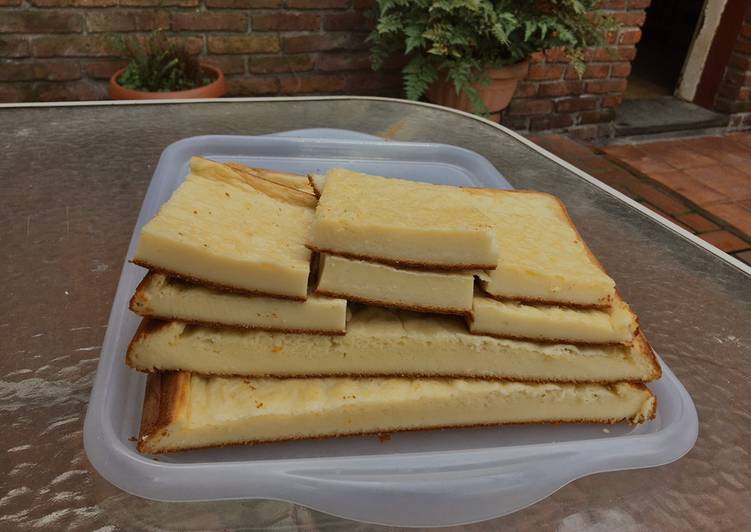 Fainá de queso en licuadora