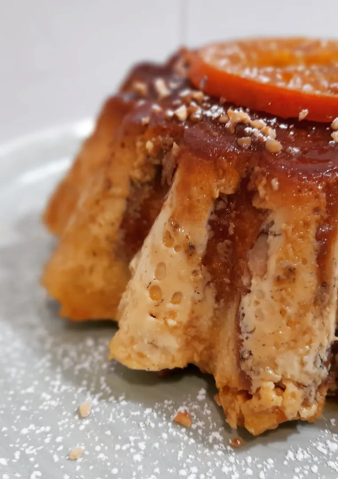 Una foto de Pudding de roscón de Reyes