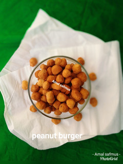 A picture of Peanut burger.
