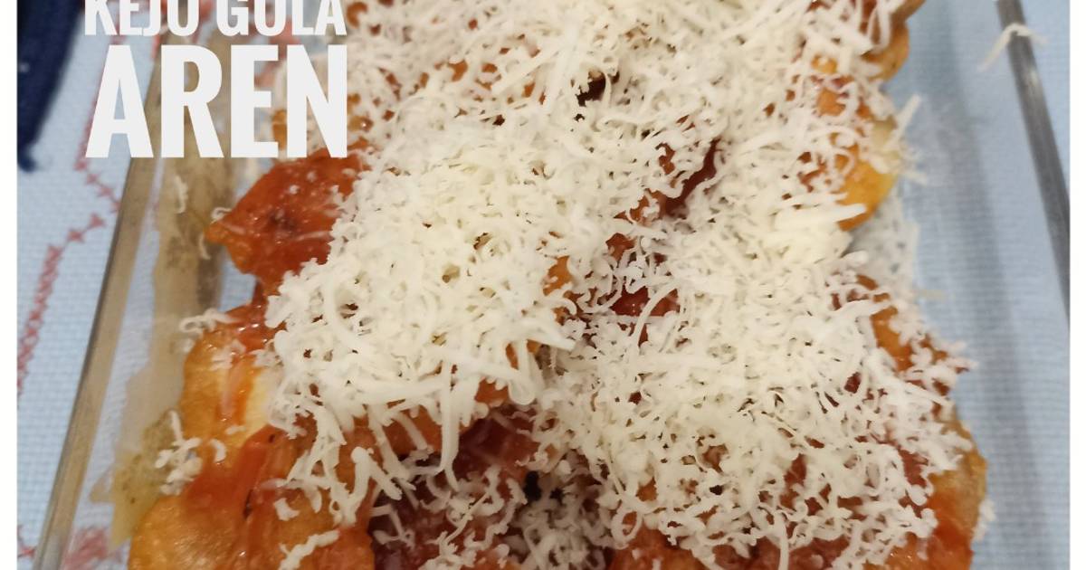 Pisang goreng gula aren yang menggugah selera dengan karamelisasi sempurna
