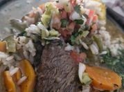 Una foto de cazuela de carne