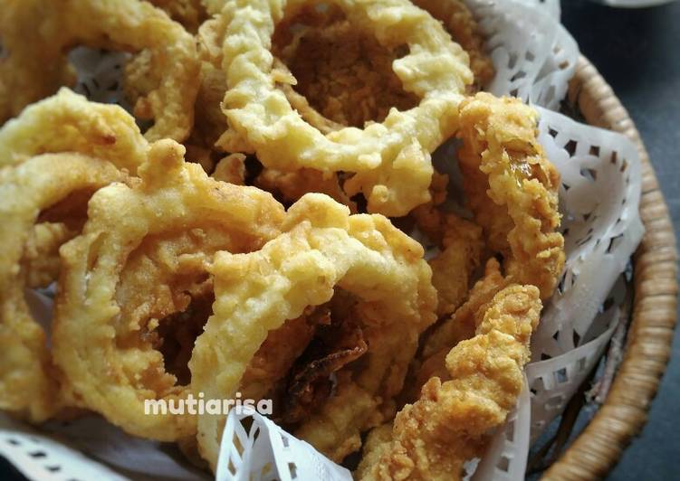 dari awal hingga akhir  Onion ring yang mengenyangkan