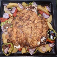 A picture of Baked lamb roast.