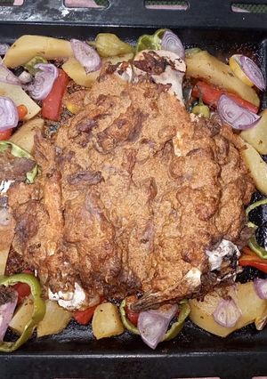 A picture of Baked lamb roast.