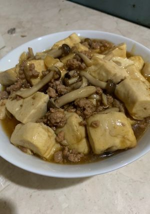 Foto resep Tumis Tahu Daging Jamur Shimeji