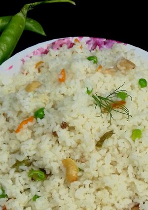A picture of Basmati fried rice.