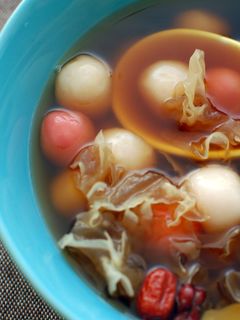 黑糖薑汁銀耳湯圓 的食譜成品照片